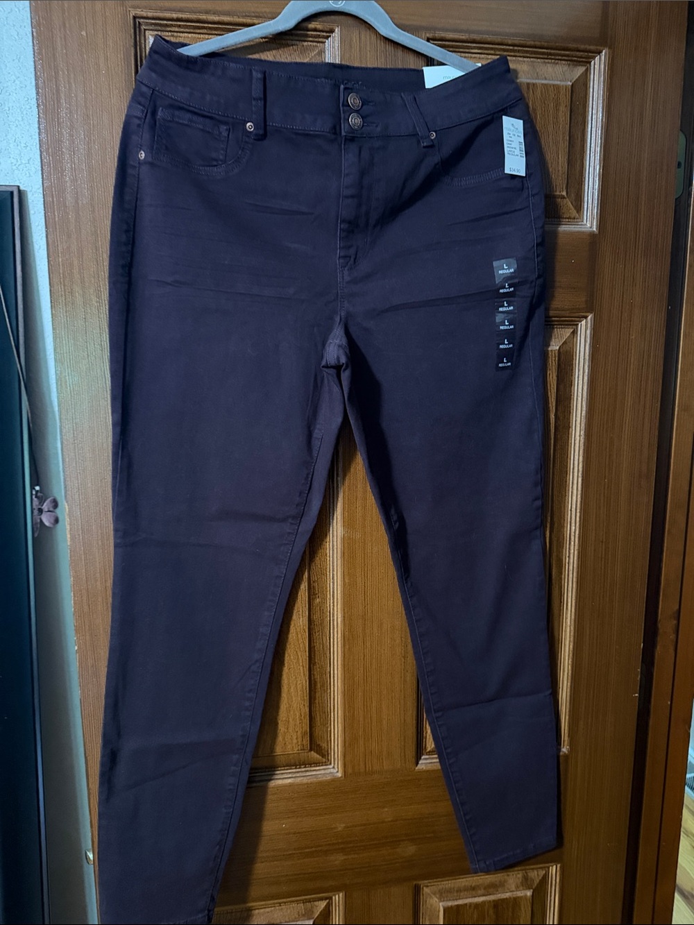 Maurices Dark Plum Skinny Jeans